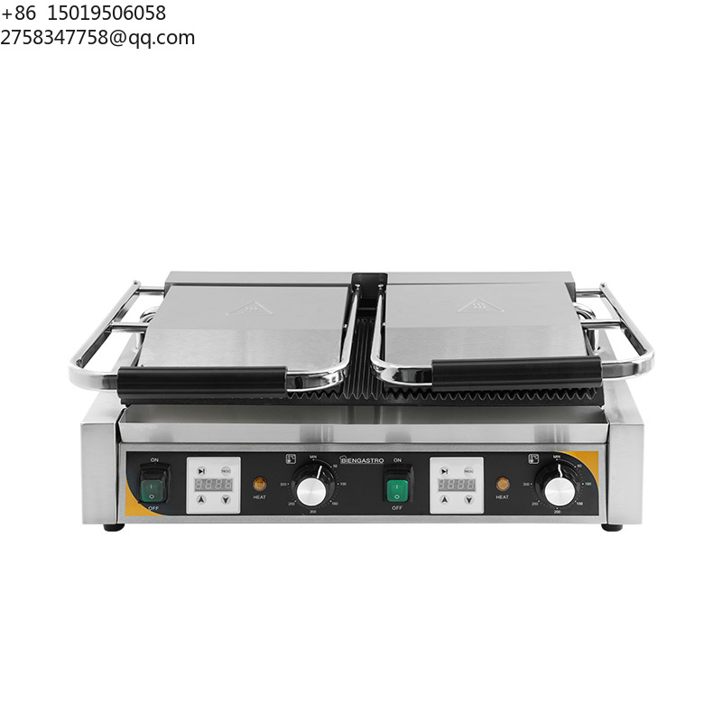 Commercial Panini Press Sandwich Grill - Profesjonalne wyposażenie restauracji: dwustronna indukcyjna płyta