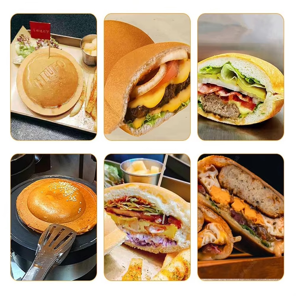Commercial Panini Press Sandwich Grill - Profesjonalna elektryczna maszyna do robienia burgerów