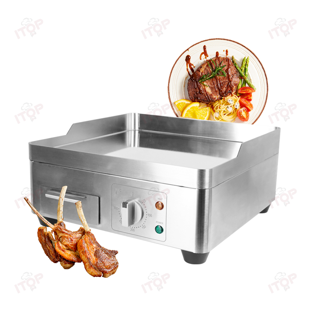 Commercial Electric Griddle Flat Top - Elektryczny grill płaski ze stali nierdzewnej