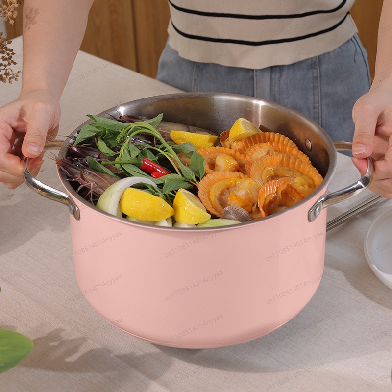 Induction Cookware Set Commercial - Zestaw naczyń ceramicznych ze stali nierdzewnej