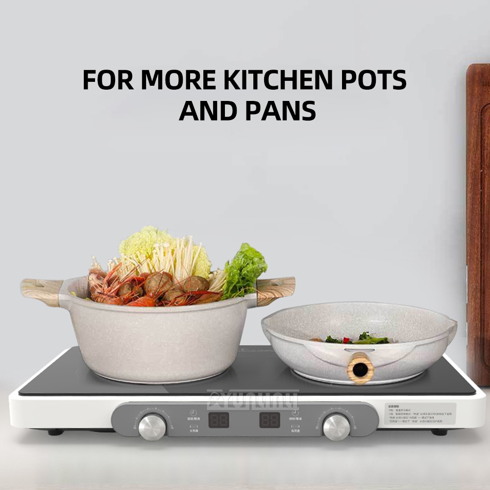 Double Induction Cooktop 220V - Podwójna kuchenka kuchenna Wielofunkcyjna kuchenka indukcyjna