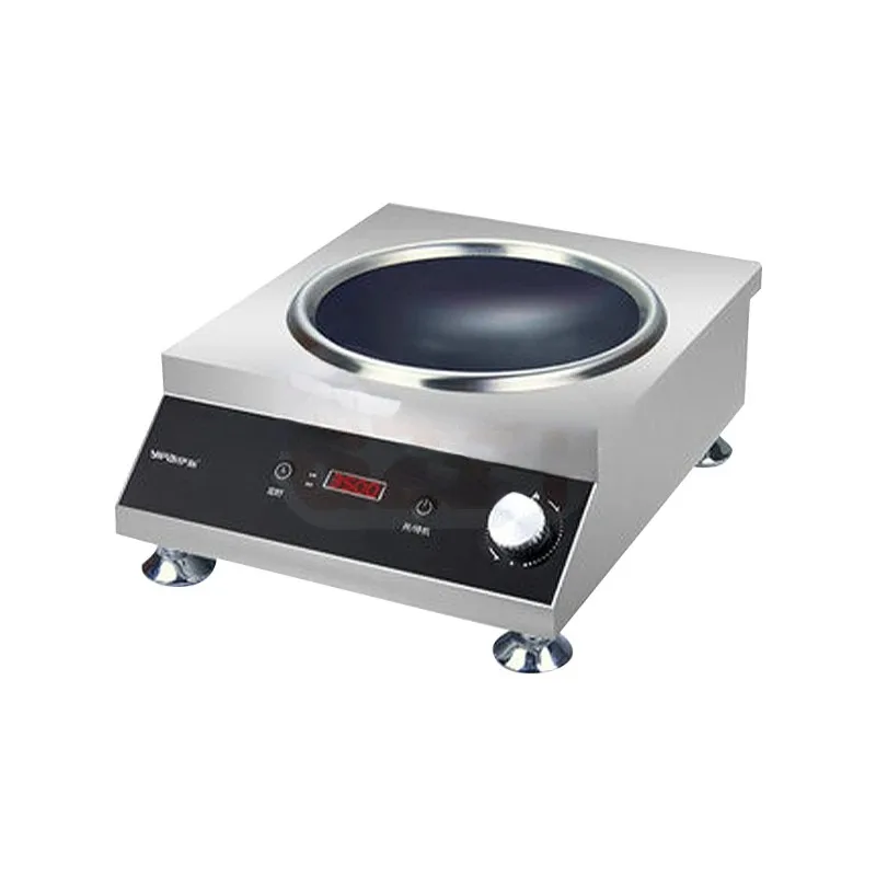 Wok Induction Cooktop Concave 3500W - Dostawa fabryczna 3500W Pojedyncza palnikowa komercyjna
