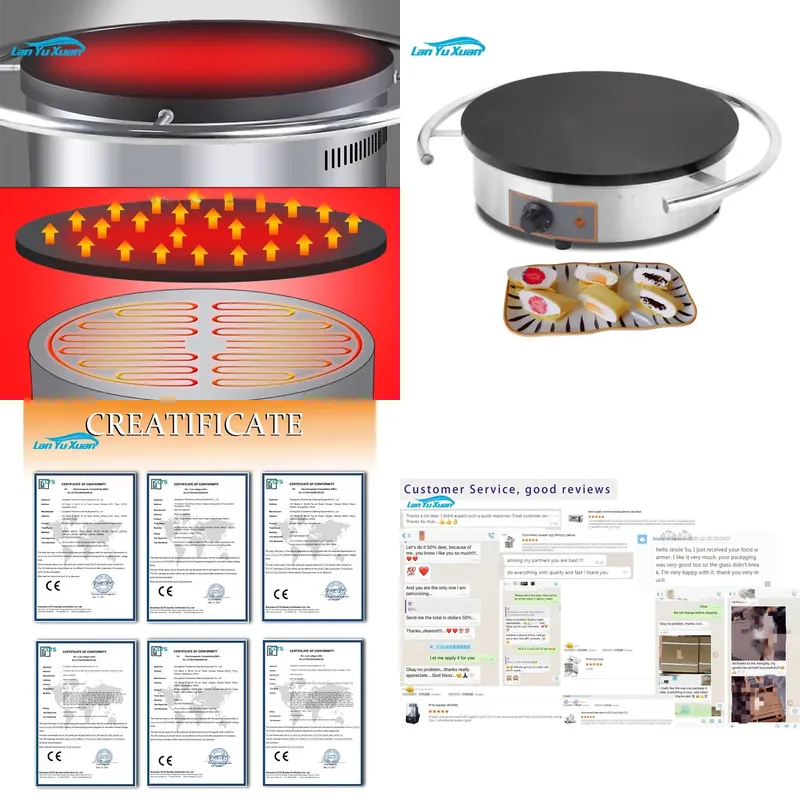 Crepe Maker Machine Electric 40Cm - Elektryczna maszyna do naleśników o średnicy