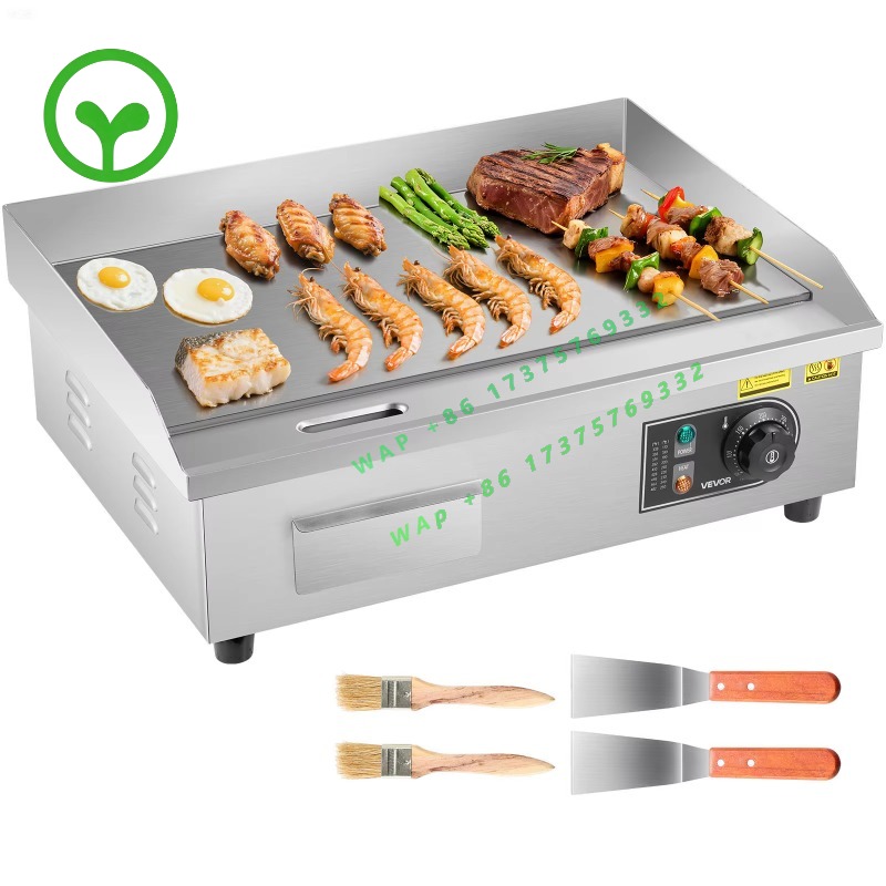 Commercial Electric Griddle Flat Top - 【Premium】Elektryczna płyta grillowa SucceBuy 50-300 °