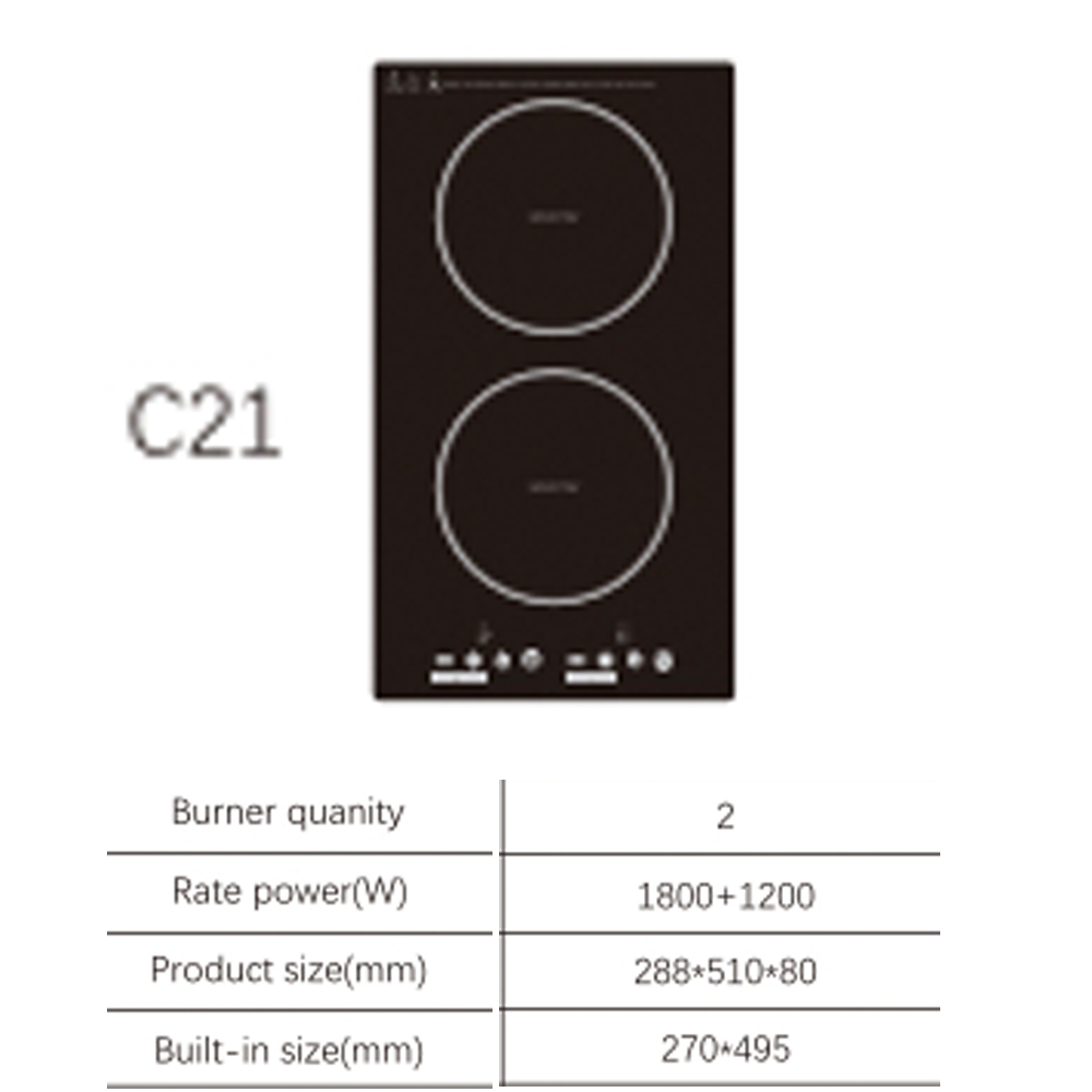 Double Induction Cooktop 220V - Elektryczna kuchenka dwukomorowa z płytą ceramiczną