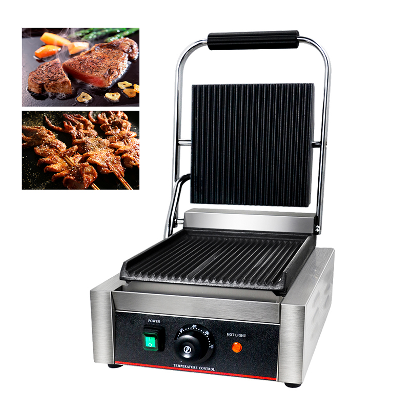 Commercial Panini Press Sandwich Grill - Profesjonalna płyta do panini i grillowania,