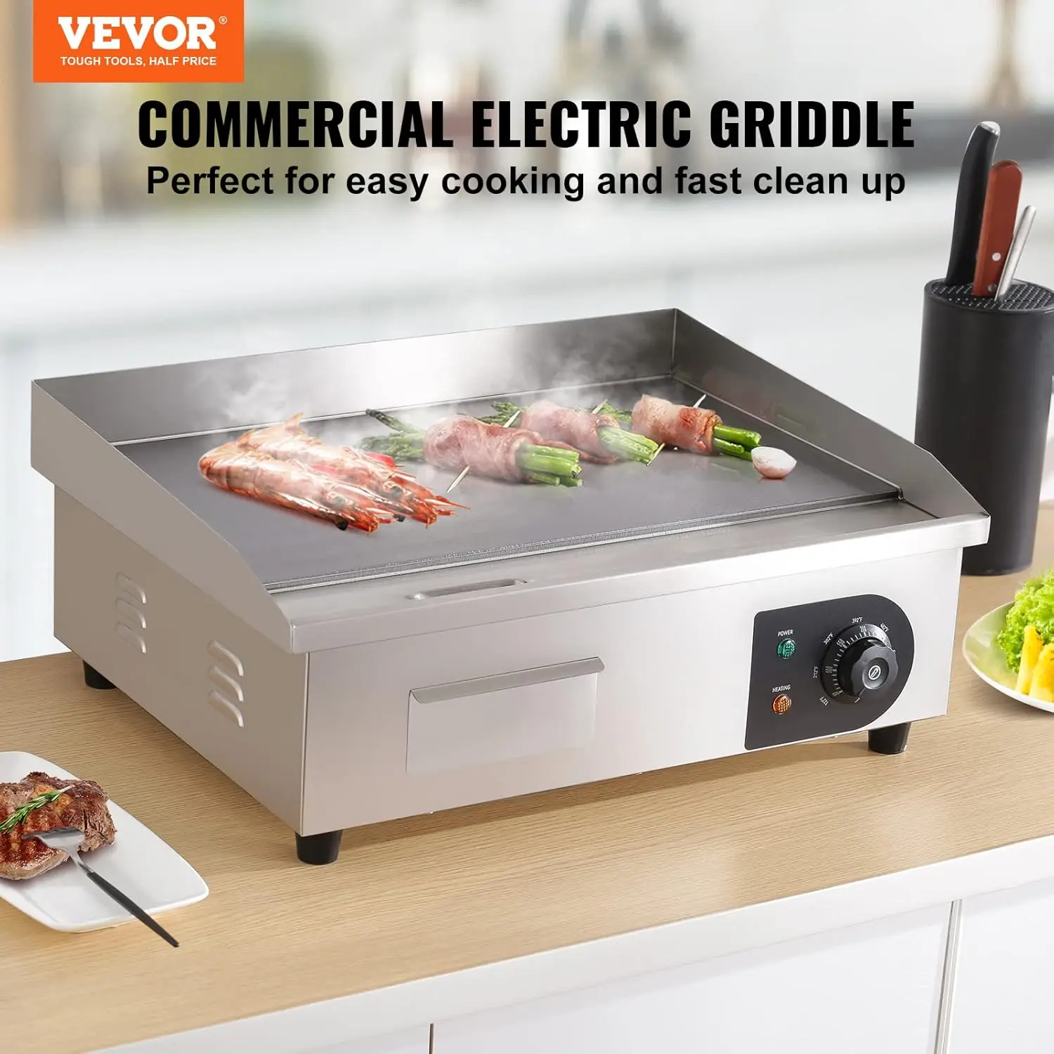 Nordic Commercial 22-calowa pa – Commercial Electric Griddle Flat Top recenzja i cena