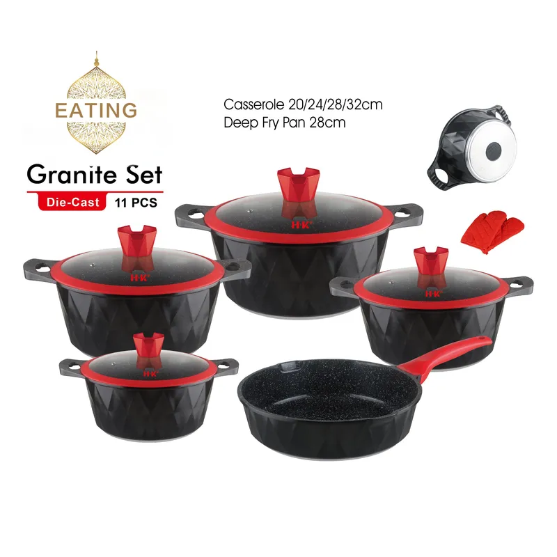 11-częściowy zestaw naczyń kuc – Induction Cookware Set Commercial recenzja i cena