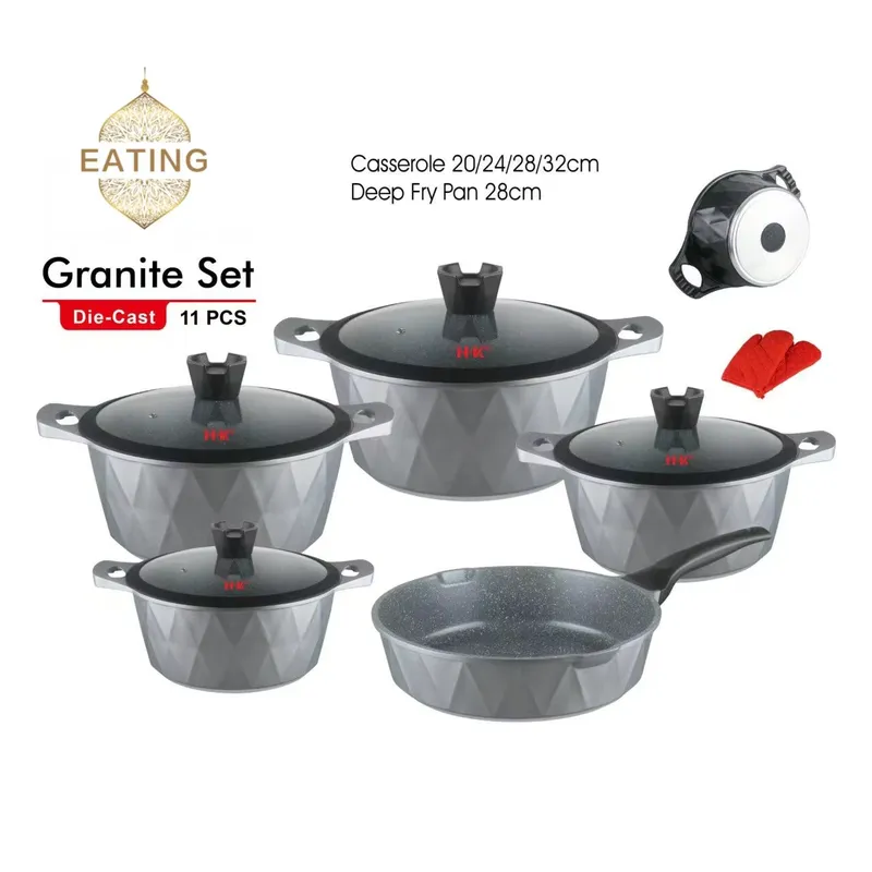 11-częściowy zestaw naczyń kuc – Induction Cookware Set Commercial recenzja i cena