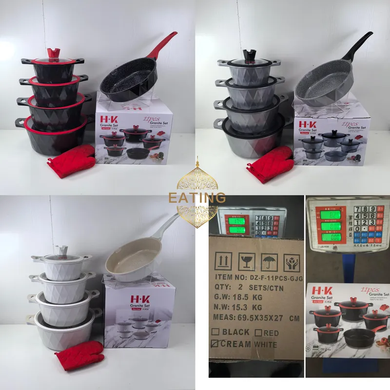 11-częściowy zestaw naczyń kuc – Induction Cookware Set Commercial recenzja i cena
