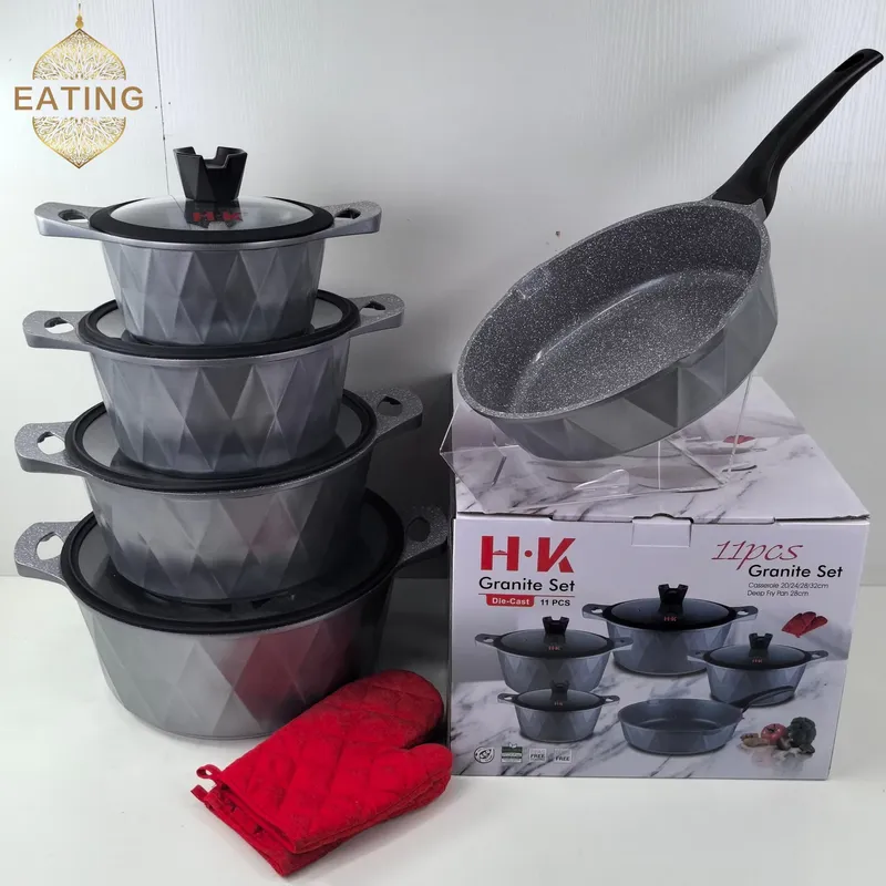 11-częściowy zestaw naczyń kuc – Induction Cookware Set Commercial recenzja i cena
