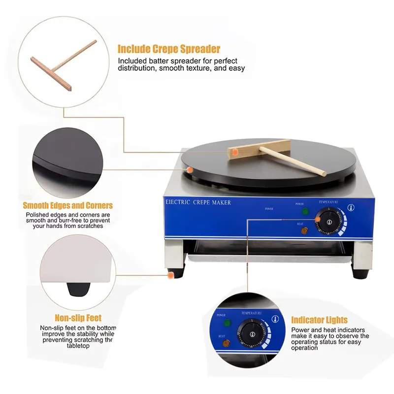 Cienka Mini Maszyna do Palańcz – Crepe Maker Machine Electric 40Cm recenzja i cena