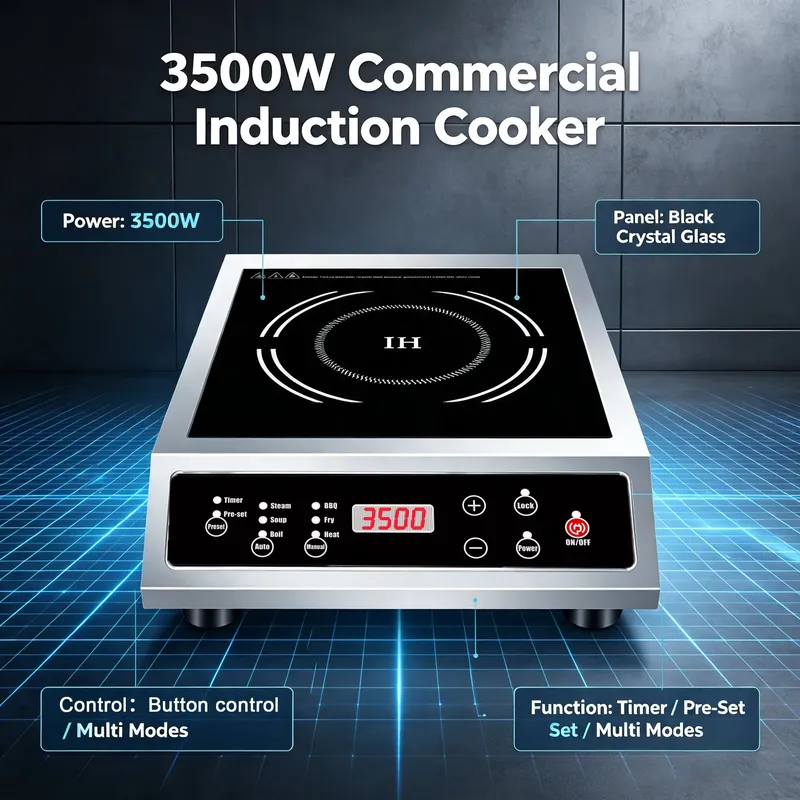 Profesjonalna płyta indukcyjna – Commercial Induction Cooktop 3500W recenzja i cena