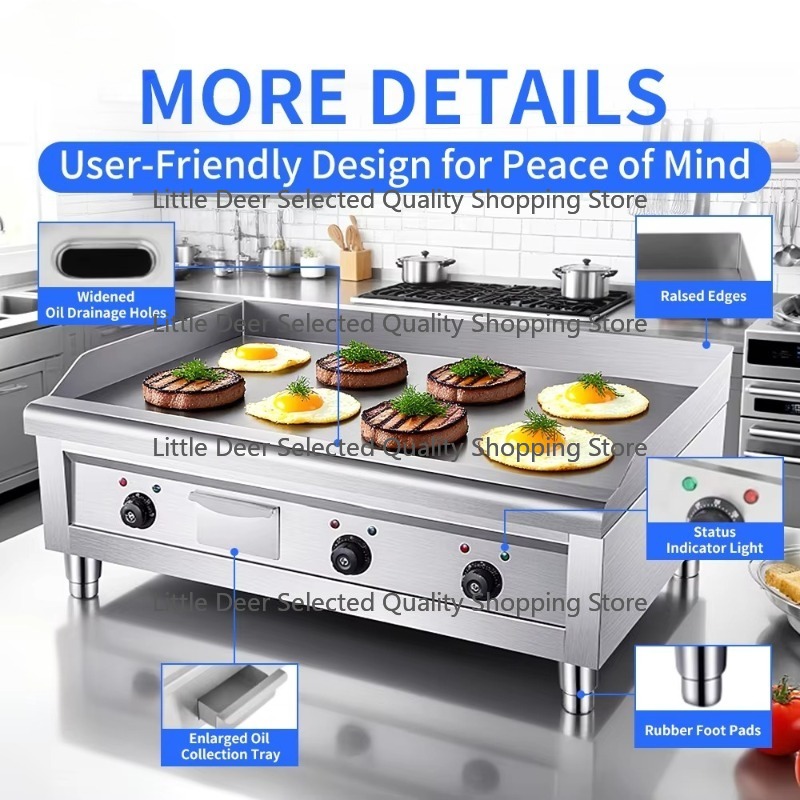 Profesjonalny grill płyta grze – Commercial Electric Griddle Flat Top recenzja i cena