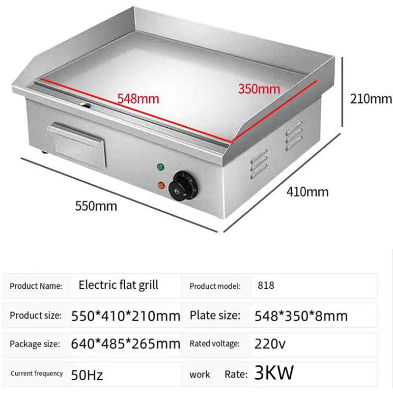 Elektryczna płyta grillowa Tep – Commercial Electric Griddle Flat Top recenzja i cena