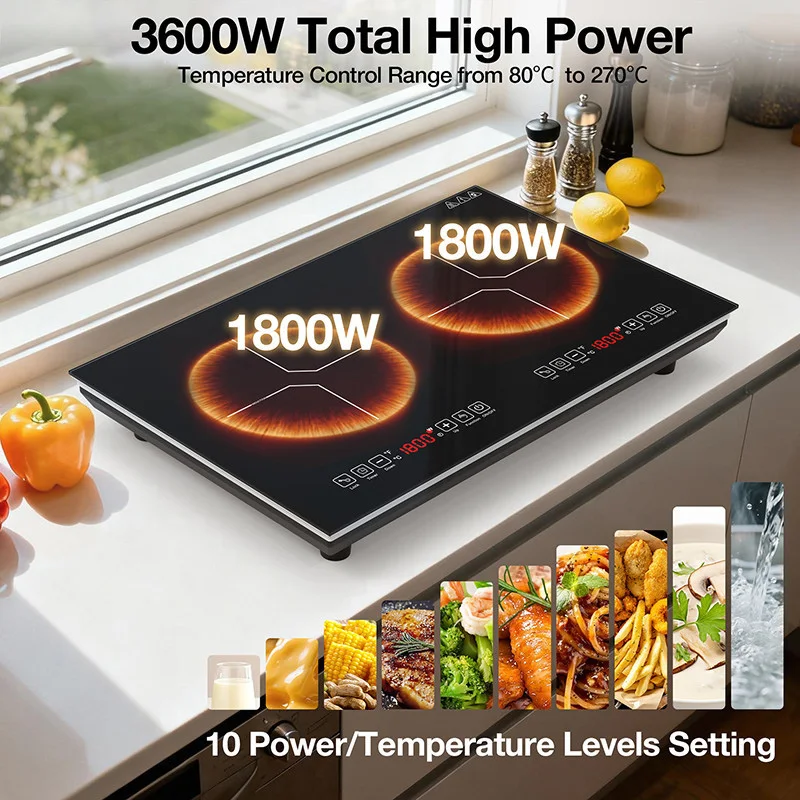 Dwupalnikowa płyta indukcyjna, – Double Induction Cooktop 220V recenzja i cena