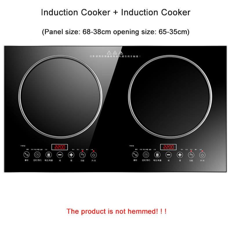 AO-02 4400W Domowa Wpuszczana  – Double Induction Cooktop 220V recenzja i cena