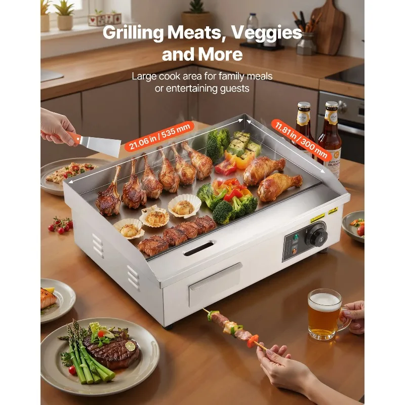 【Premium】Elektryczna płyta gri – Commercial Electric Griddle Flat Top recenzja i cena